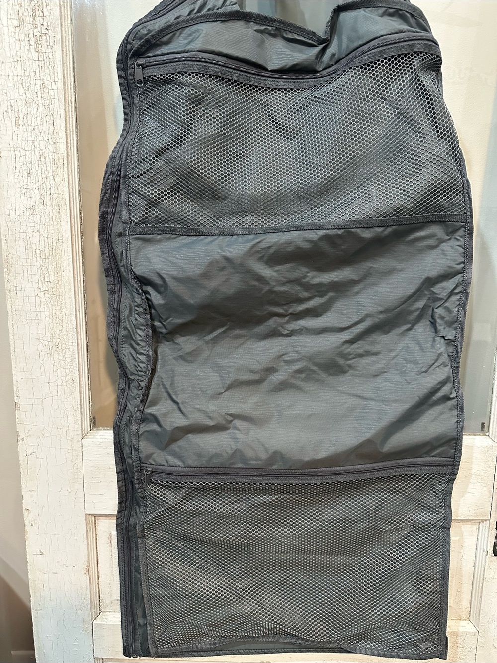 Men's Gray Hanging Toiletry Organizer Bag